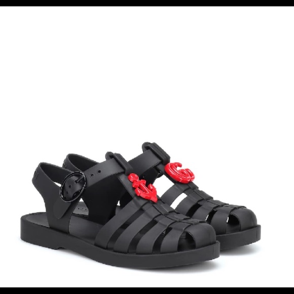 Gucci kids embellished rubber sandals